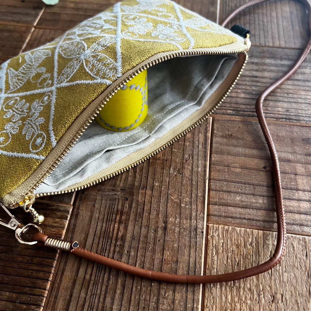 ミナペルホネンハンドメイドポシェットポーチ サコッシュsymphony