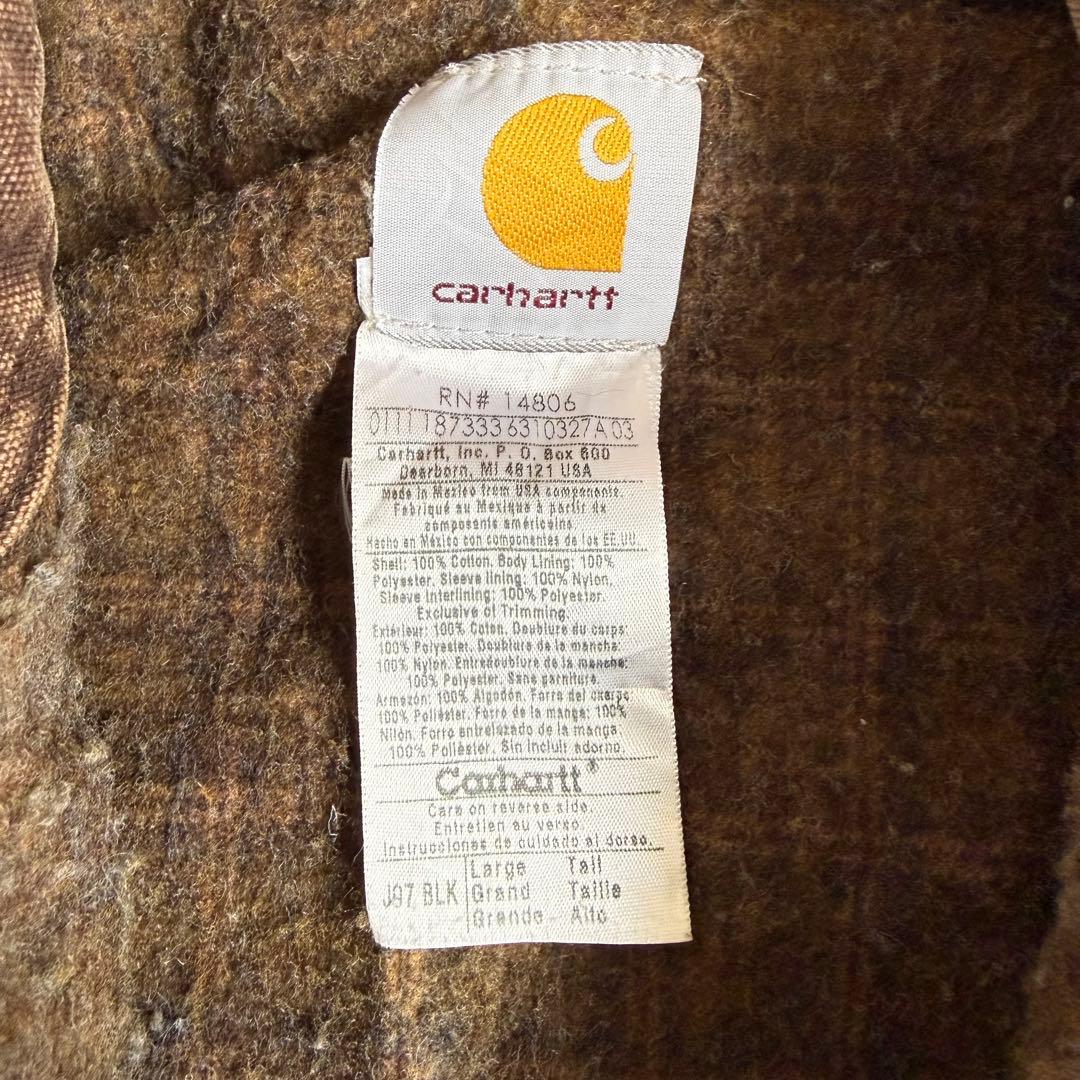 90s カーハート デトロイトジャケット USA製 J97 BLK 鬼フェード