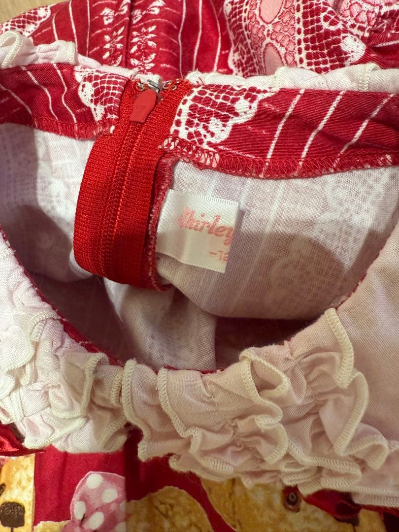 シャーリーテンプル テディベア くま ワンピース 三越伊勢丹限定 赤