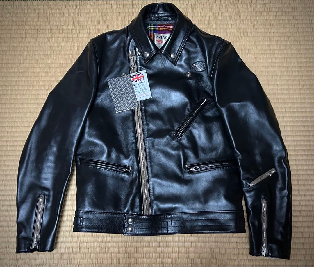 美品 ルイスレザー サイクロンタイトフィット40 ホース オーダー