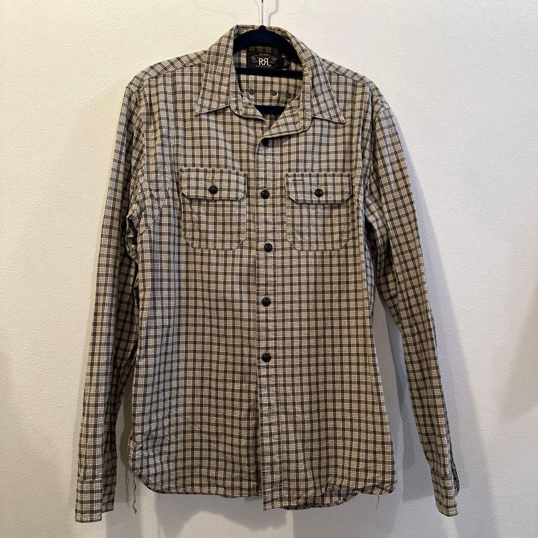 RRL チェック柄 長袖シャツ ダブルアールエル - メルカリ
