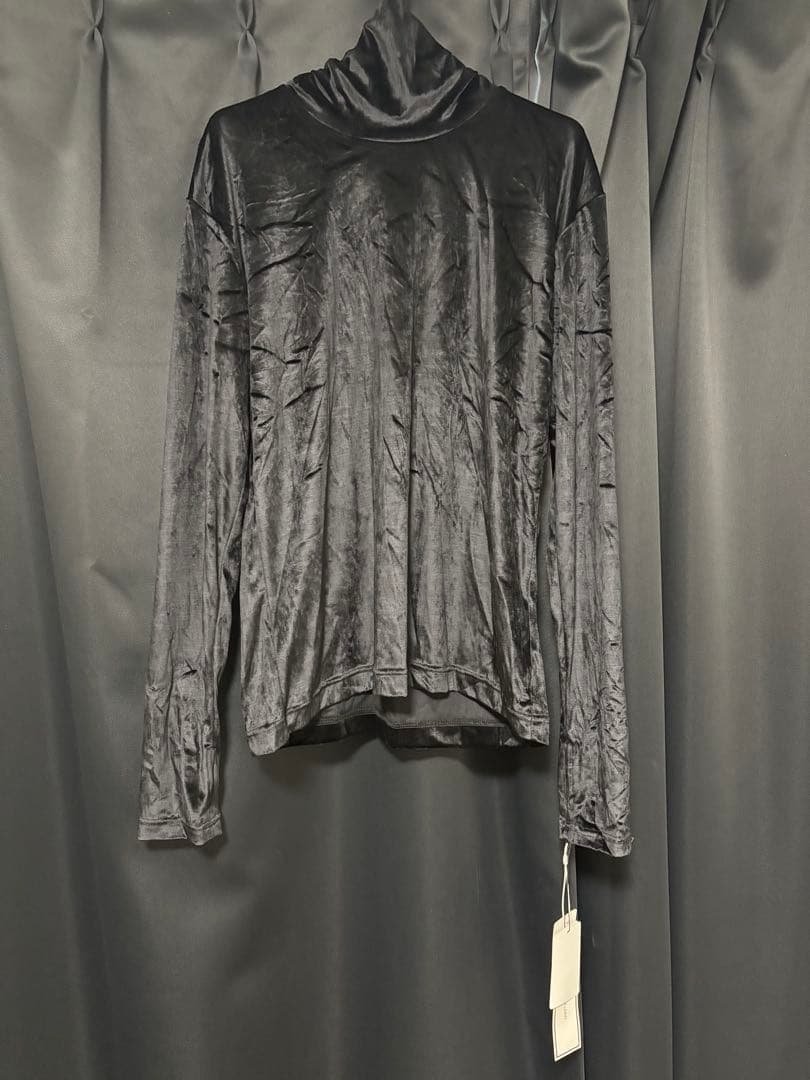 【定価30,800円】ジョンレースサリバン　ベロアハイネックトップス　サイズS