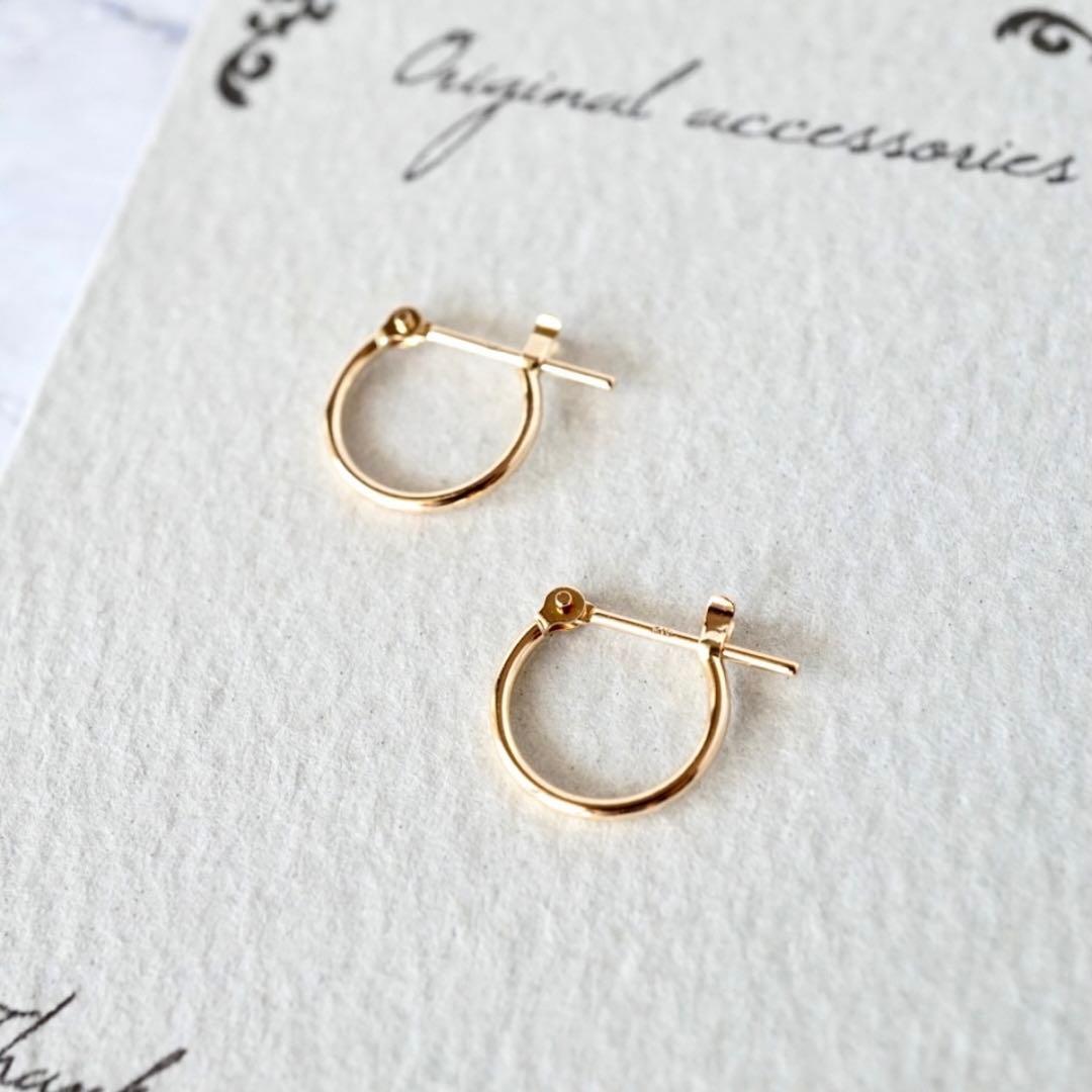 10金 ミニフープピアス 10K ete agete nojess 4℃ 好き - メルカリ