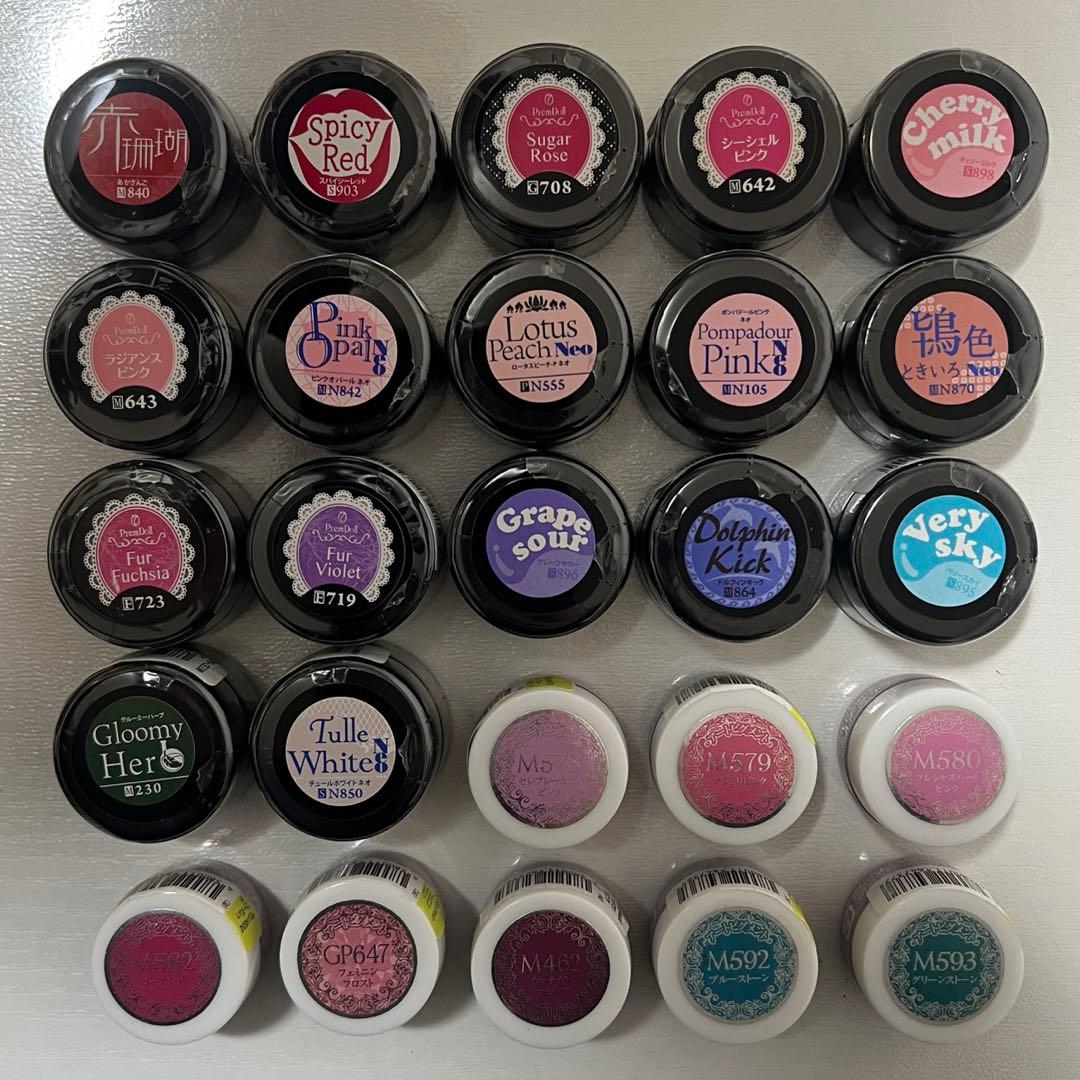 ❕色被り無し❕プリジェル　カラージェル　25色セット PREGEL プリジェル カラーEX カラーパレットシリーズ 8色セット 各3g