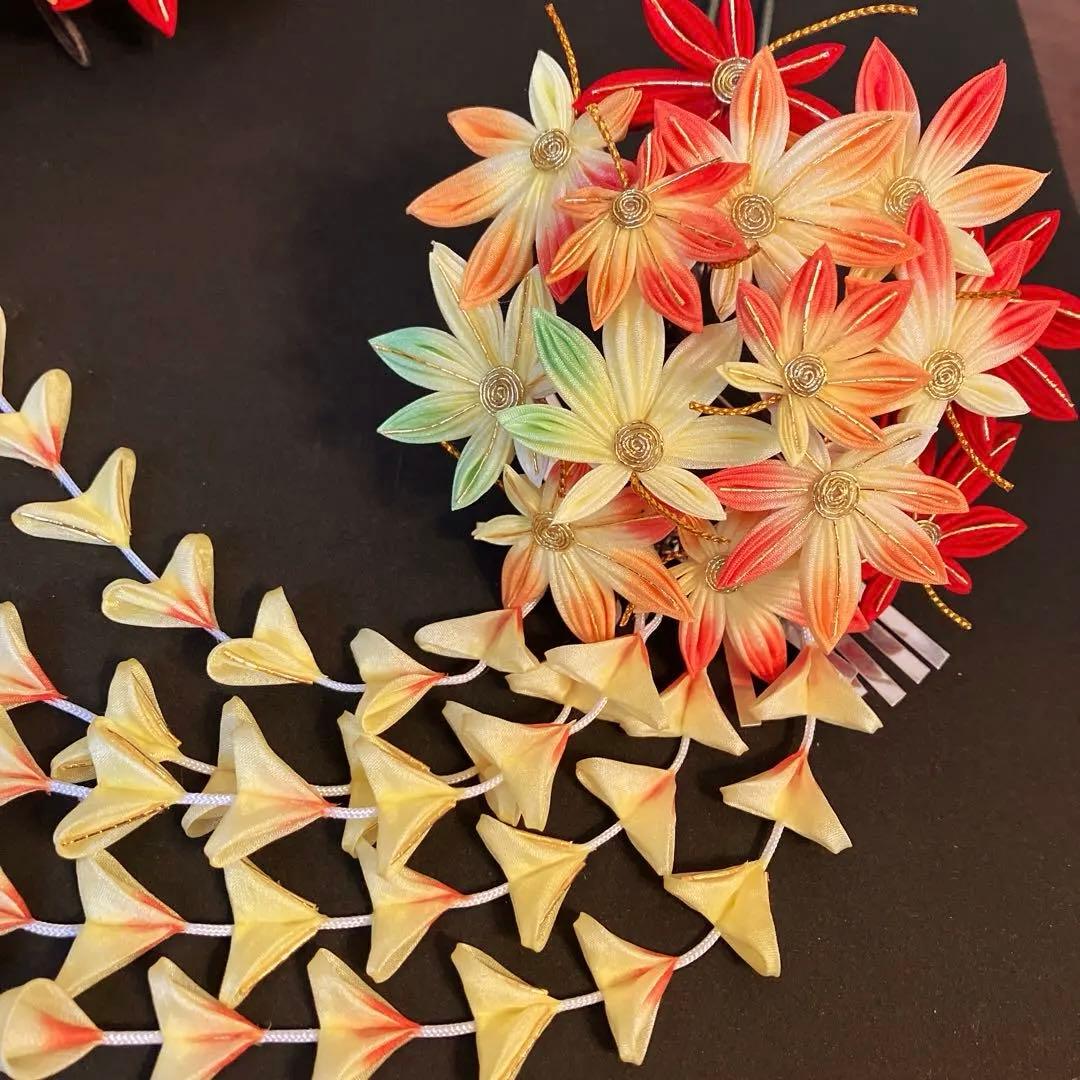 菫様 ご注文 もみじ つまみかんざし 七五三 日本舞踊 髪飾り 舞妓さん