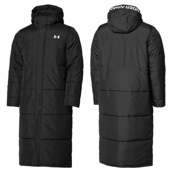 【XLサイズ】アンダーアーマーUA ロングコートWORD LOGO BLK アンダーアーマー公式】 UAロゴ ロングコート（トレーニング/MEN）