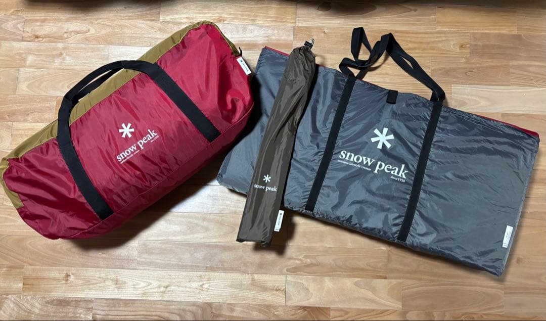 スノーピーク①アメニティドームM ②専用マットシート ③アップライトポールセット アメニティドームアップライトポールセット| スノーピーク(Snow Peak)