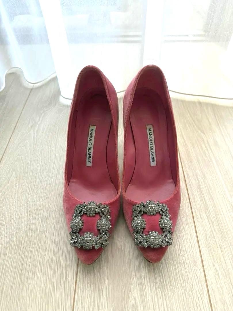 Manolo Blahnik 37スエード ハイヒール パンプス MANOLO BLAHNIK（マノロブラニク） パンプス TUBERIAN SUEDE DAIM 090