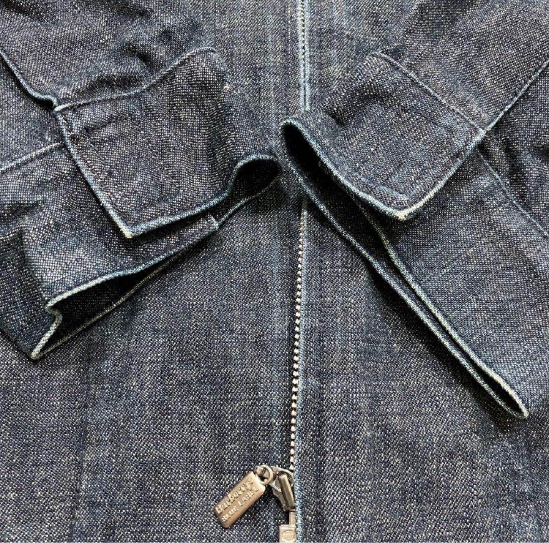 極美品 バーバリーブルーレーベル デニムジャケット ノバチェック M