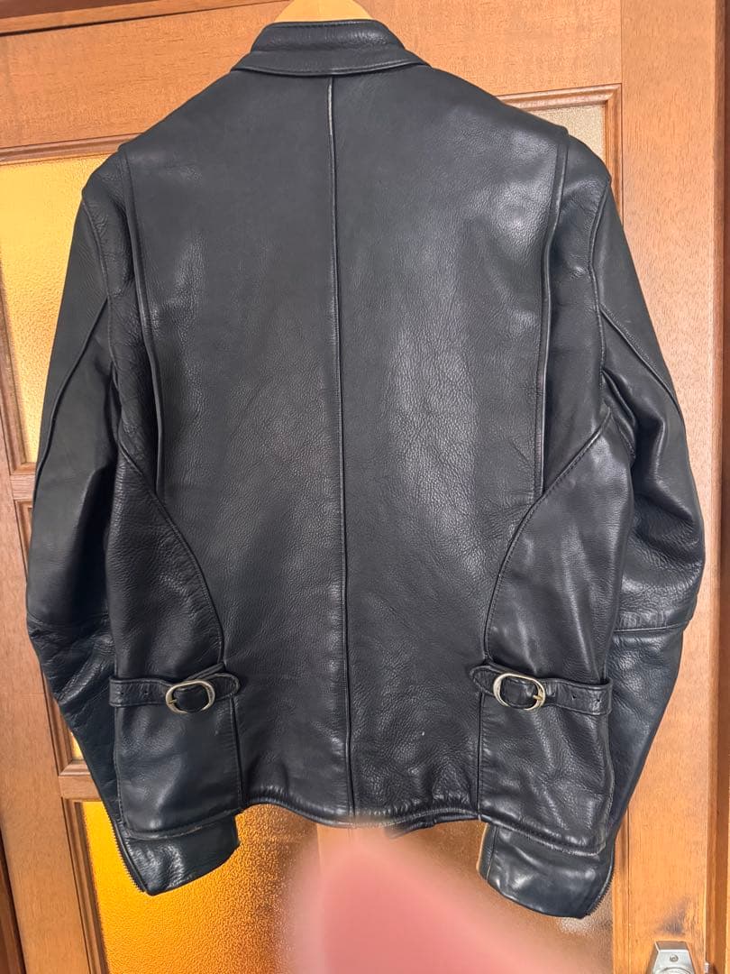 バンソン レザージャケット 36 タイプB 初期モデル全てタロンジップ 値