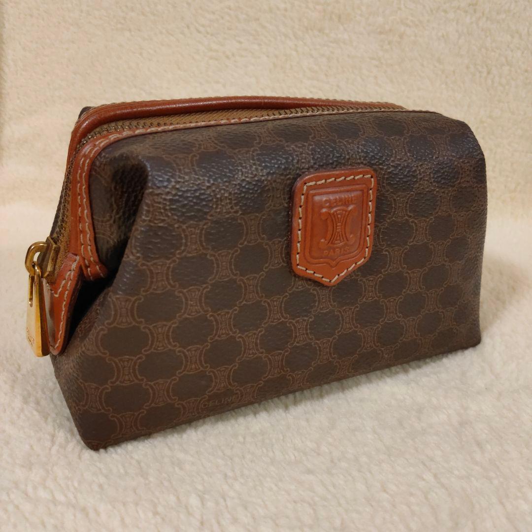 美品 CELINE セリーヌ マカダム柄 ポーチ 楽天市場】【バッグ】CELINE セリーヌ マカダム柄 ポーチ コスメポーチ