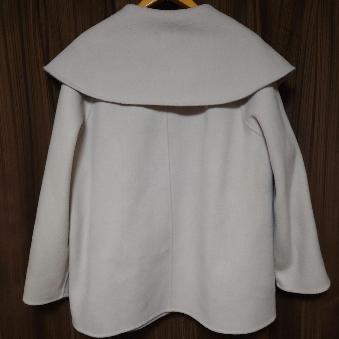 U-Big 石井毛皮 ウールダブルフェイスショールカラーFOXポケットコート