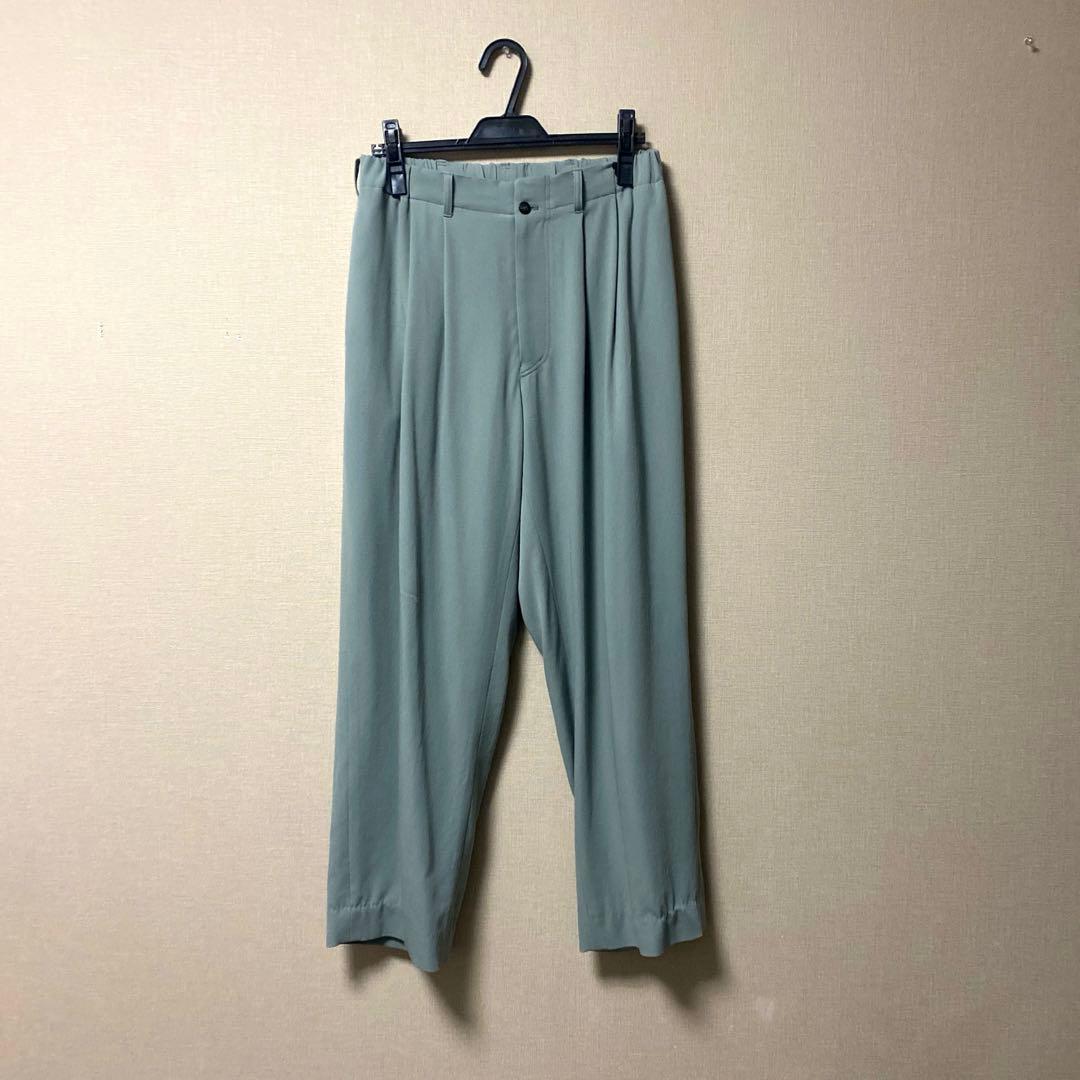 Jurgen Lehl ヨーガンレール ウールクレープツイル スラックス パンツ