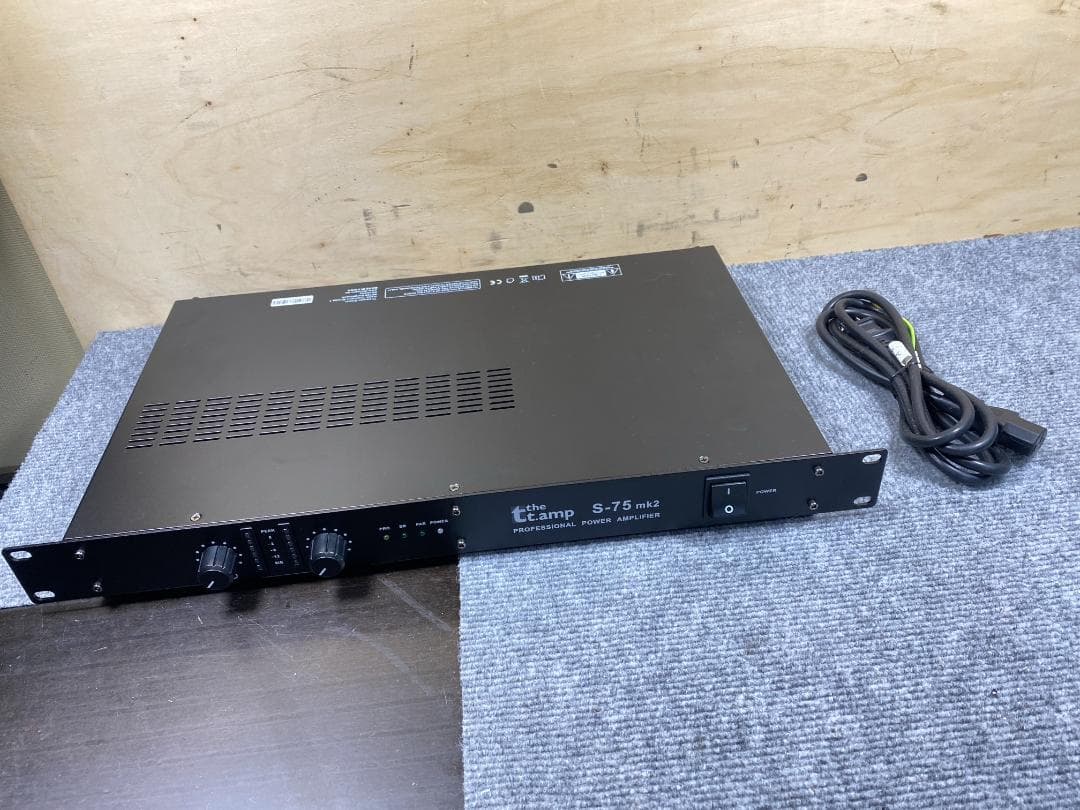 107 thomann S-75mk2 パワーアンプ ドイツ製パワーアンプ thomann S-75mk2 一年保証付き パワーアンプ