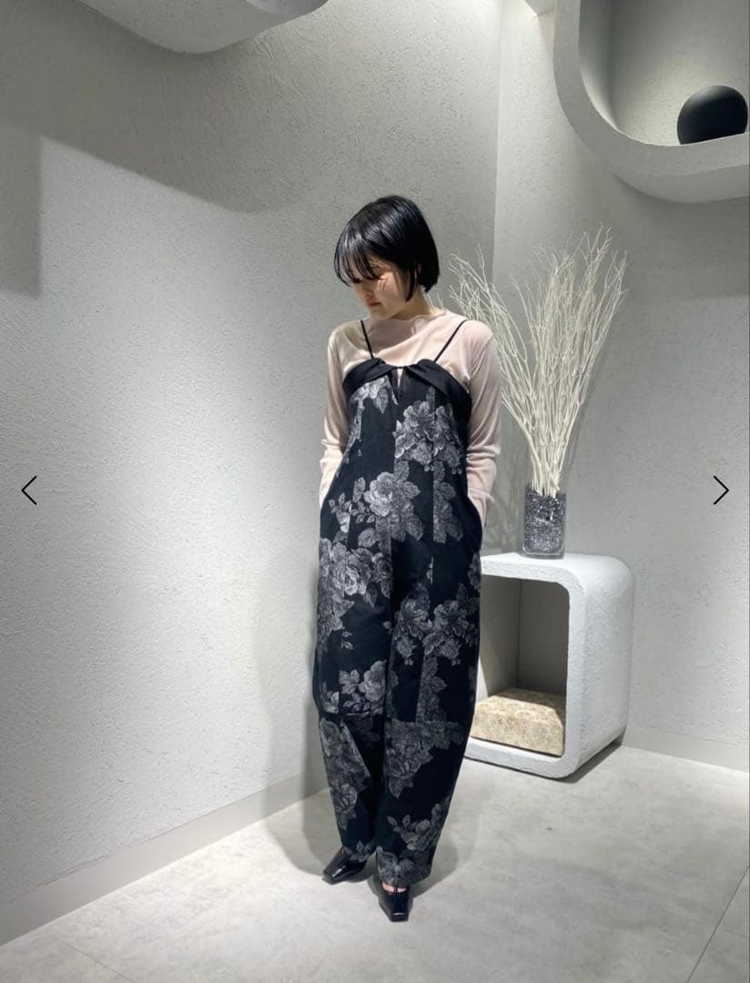 resil×足利 ゴブラン織りオールインワン （ブラック）　ヤマダヤ レジル resil resil×足利 ゴブラン織りオールインワン （ブラック