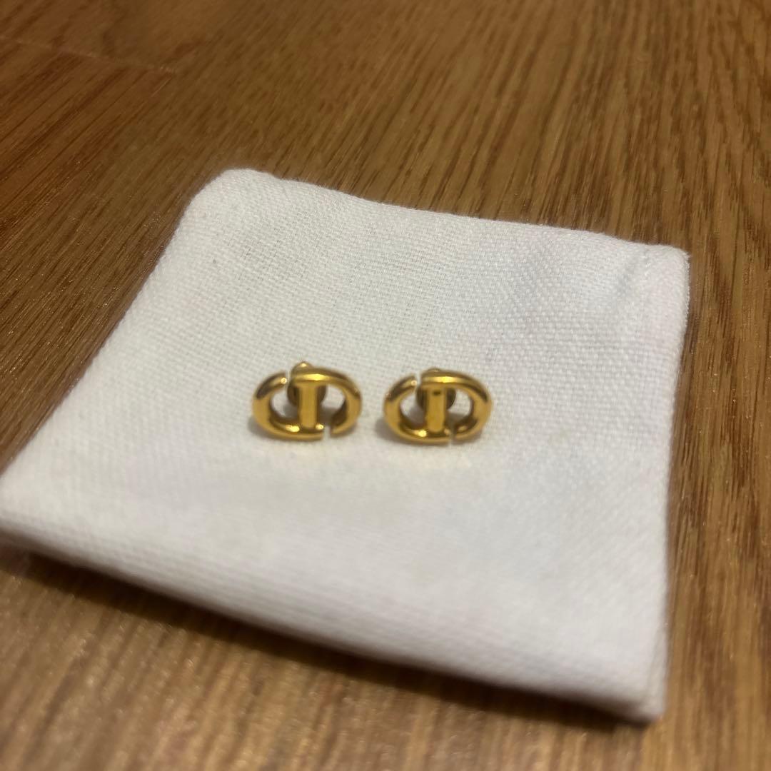 クリスチャンディオール DIOR CD Navy スタッドピアス ゴールド クリスチャン・ディオール Christian Dior CD Navy スタッドピアス