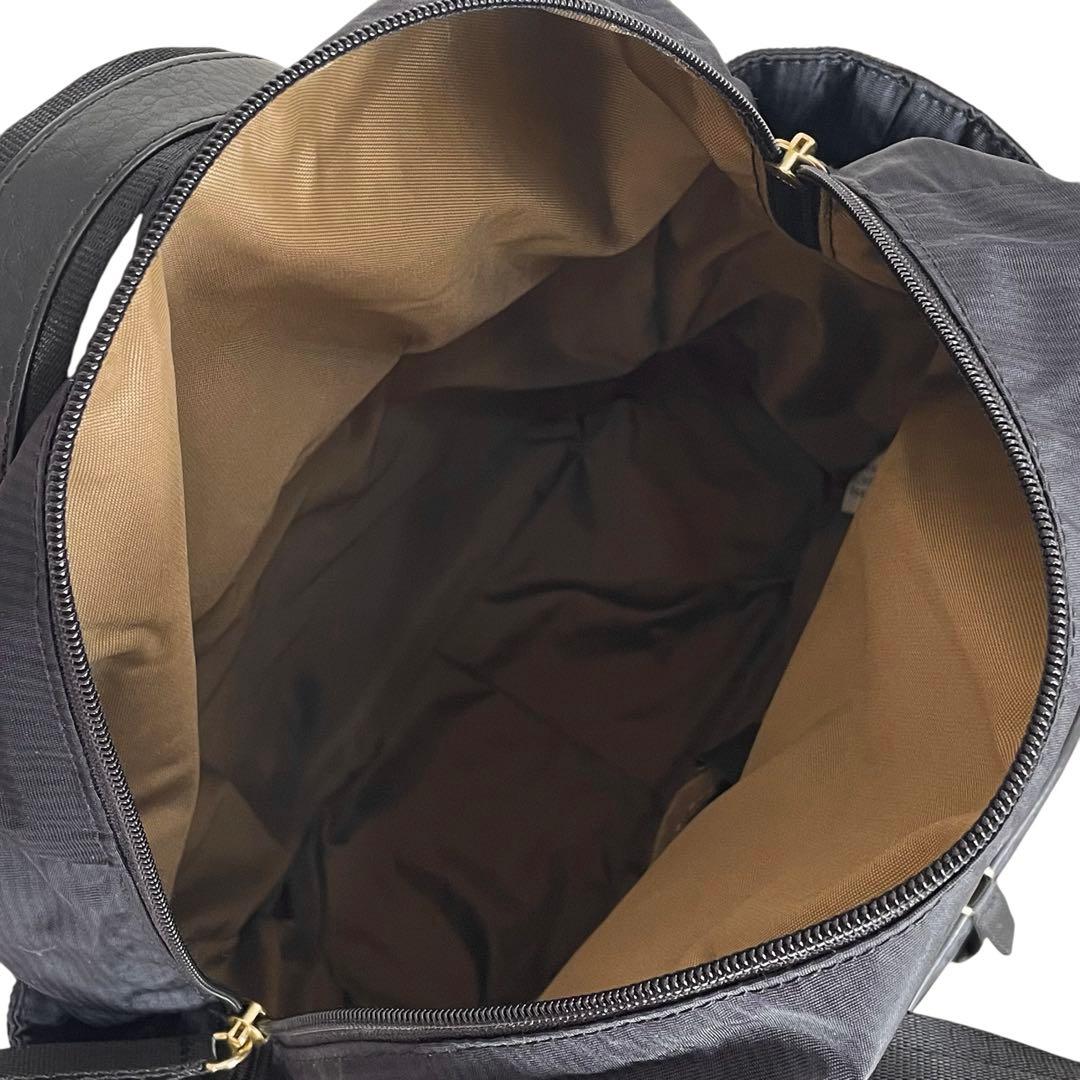 《超美品》スワニー トート キャリーバッグ リボン ４輪ストッパー付き ブラック