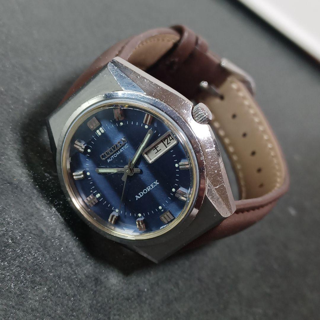 CITIZEN アドレックス 自動巻き カットガラス - メルカリ