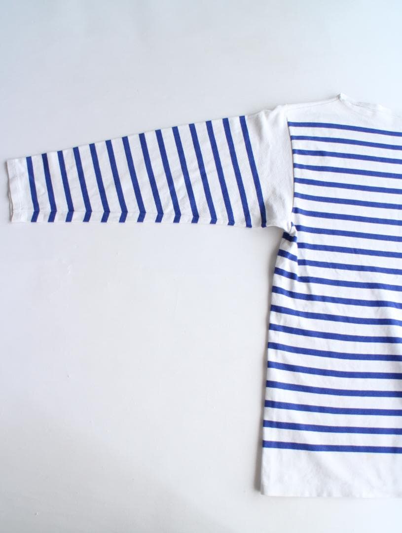 90s フランス海軍 ボーダーバスクシャツ ナヴァル NAVAL【GG0042