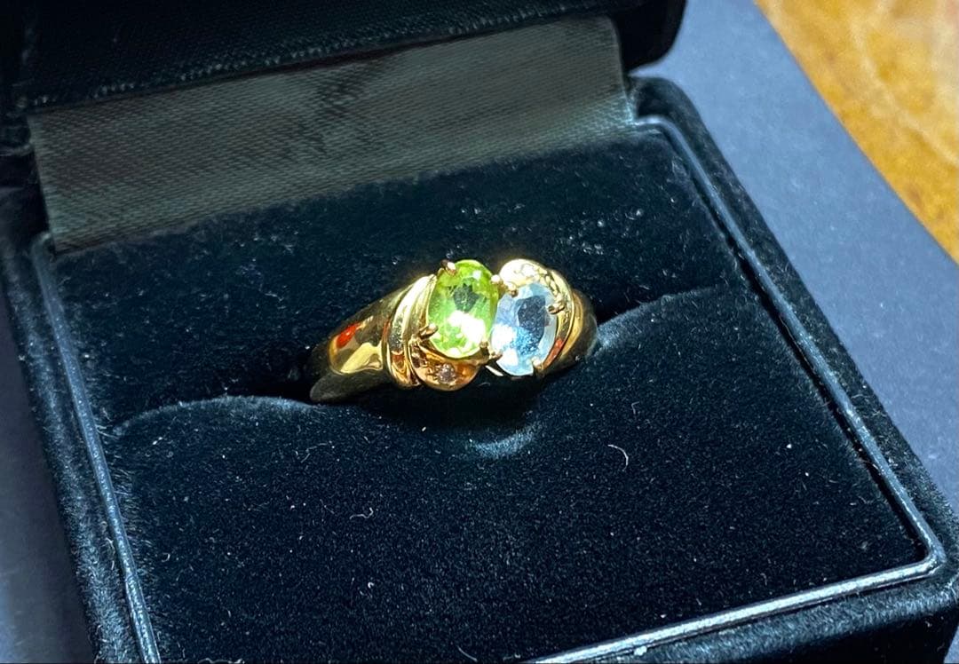 K18リング K18イエローゴールドダイヤモンドリング（ピンキーリング）(RFR359-001