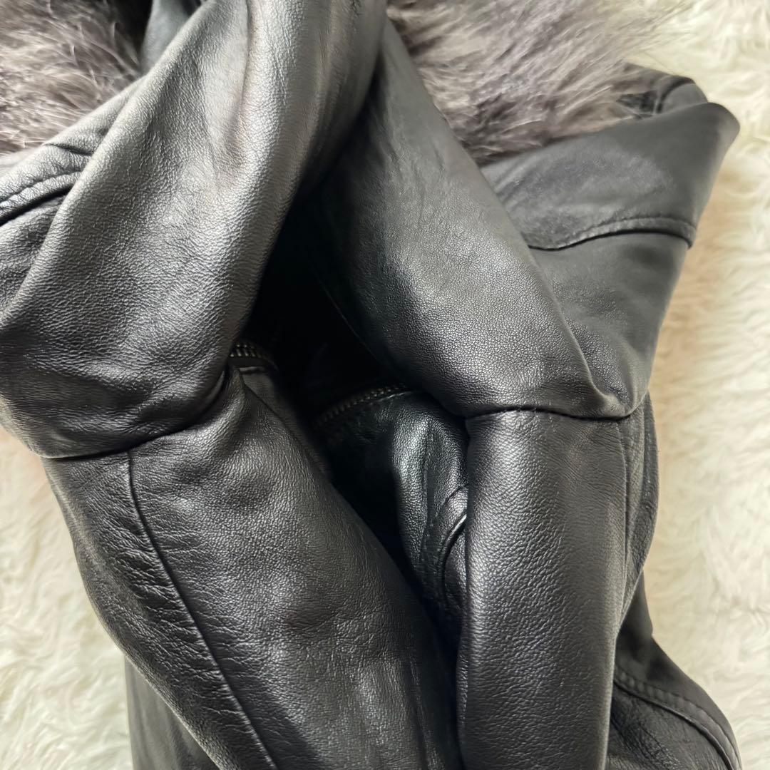極美品】JACKROSE レザージャケット ファー 2WAY ライダース 羊革