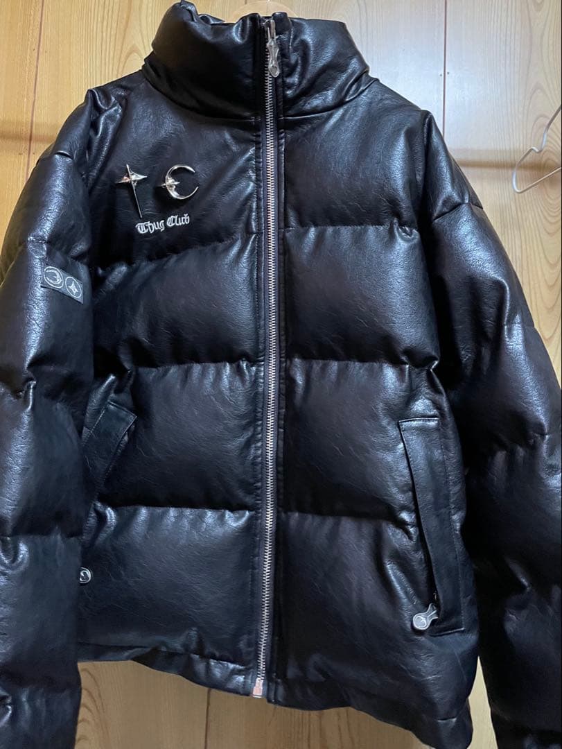 THUGCLUB サグクラブ レザーダウンジャケット - メルカリ