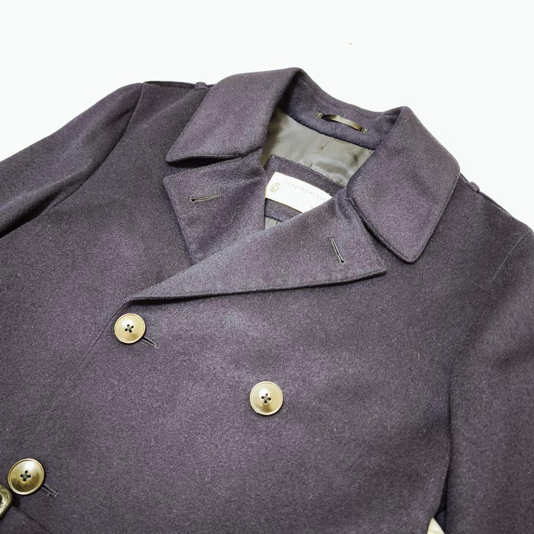極美品 トゥモローランドピルグリム カシミヤ混 ダブルブレストコート