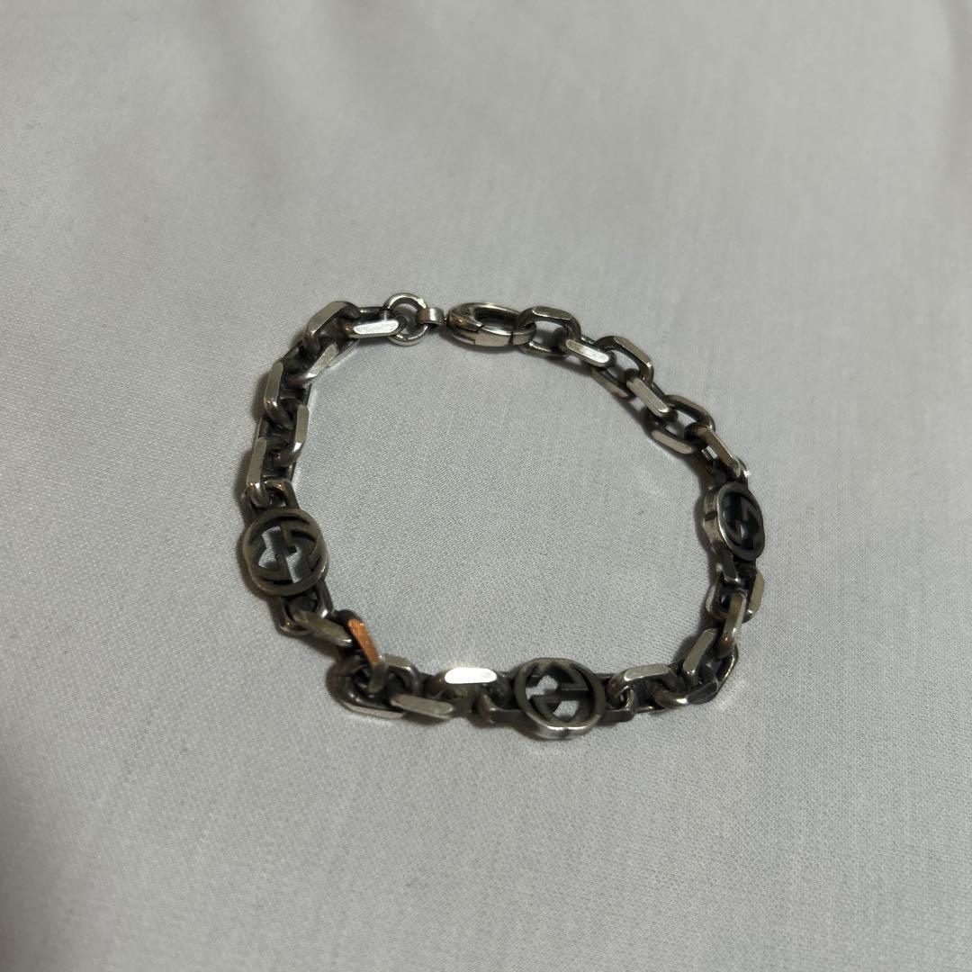 GUCCI インターロッキング　シルバー925 18号 GUCCI（グッチ） ヴィンテージ トレードマーク リング 指輪 インター