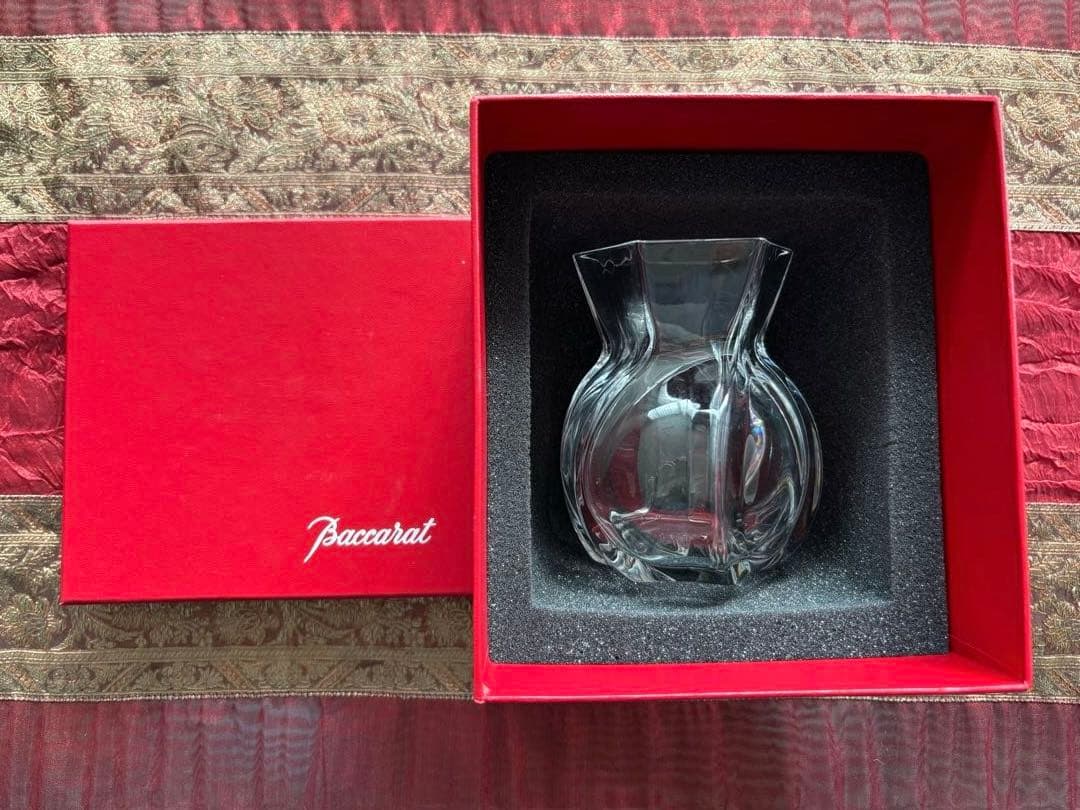 Baccarat バカラ コローユ フラワーベース 廃盤 箱付き