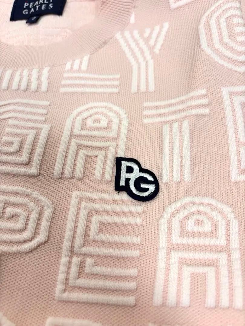 美品】パーリーゲイツ セットアップ ニット スカート ピンク ロゴ 0 S
