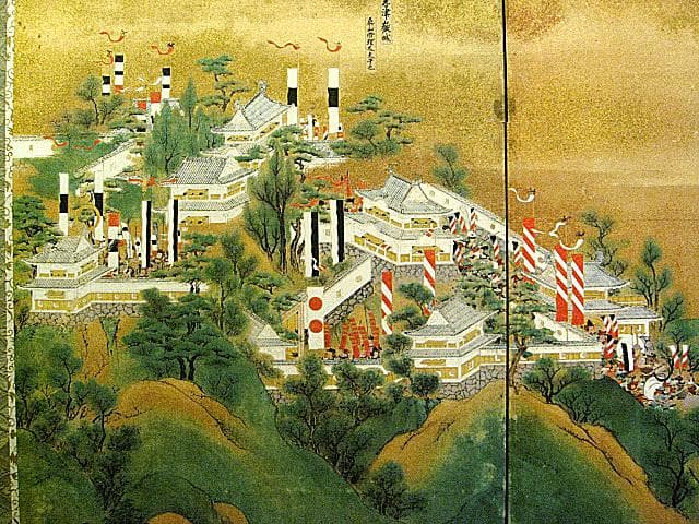 希少 #レア #NHK #賤ヶ岳合戦図屏風 #複製画 #一隻 #大河鎧兜日本刀