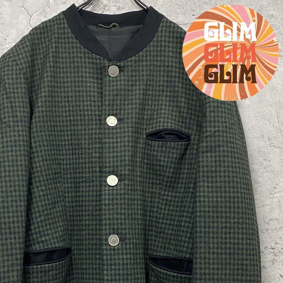 レア オーストリア製EURO古着◆ウールチロリアンジャケット メンズXL〜2XL オーストリア GEIGER チロルジャケット チロリアンジャケット メンズ L