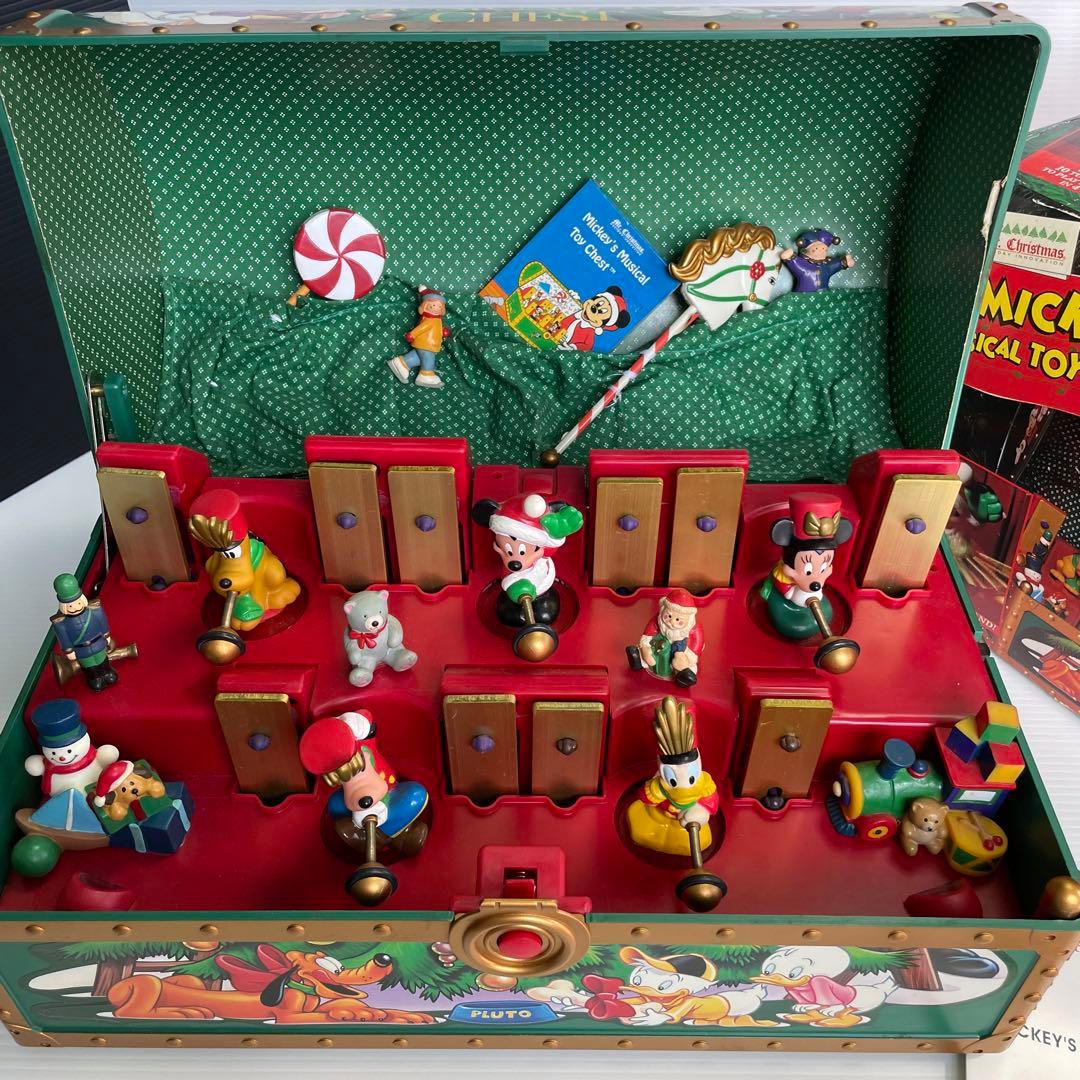 ディズニー ミッキーズ ミュージカル トイチェスト クリスマス オルゴール アンティーク好き必見！MICKEY'S MUSICAL TOY CHEST(ﾐｯｷｰﾐｭｰｼﾞｶﾙﾄｲﾁｪｽﾄ