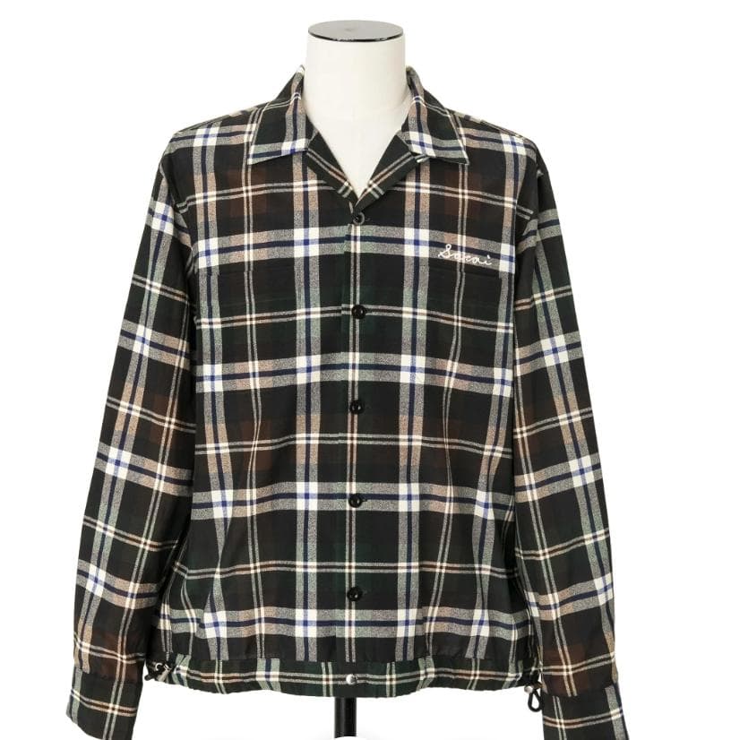 Sacai】Plaid Print Shirt サイズ3【25SS】