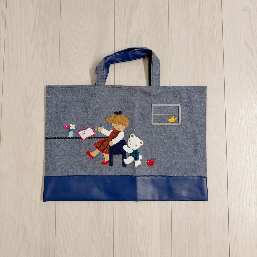 ファミリア familiar デニムトート - メルカリ