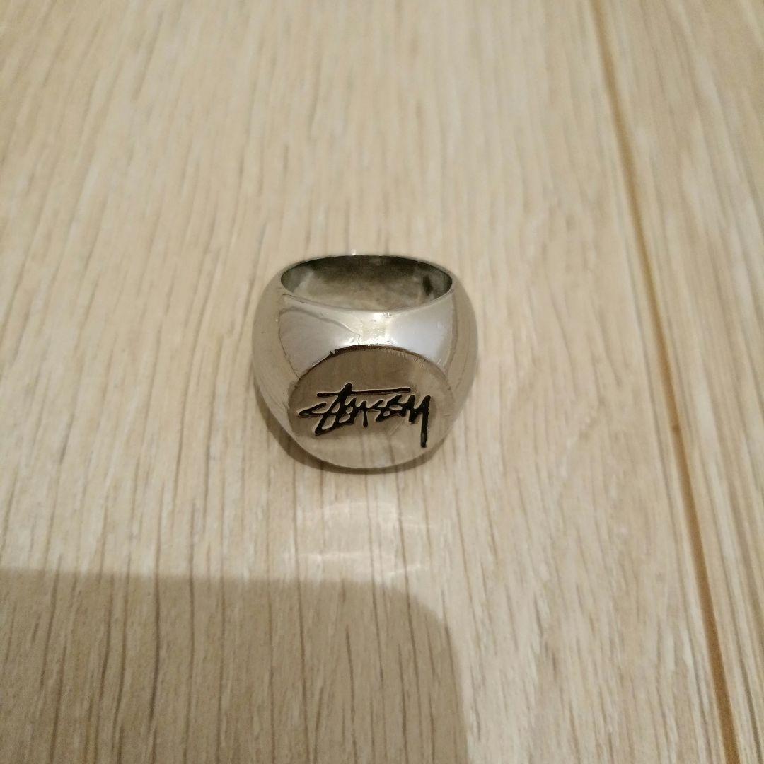 Stussy シルバーリング L/XLサイズ ☆関税込☆STUSSY☆SOVEREIGN RING STERLING SILVER☆ (STUSSY/指輪