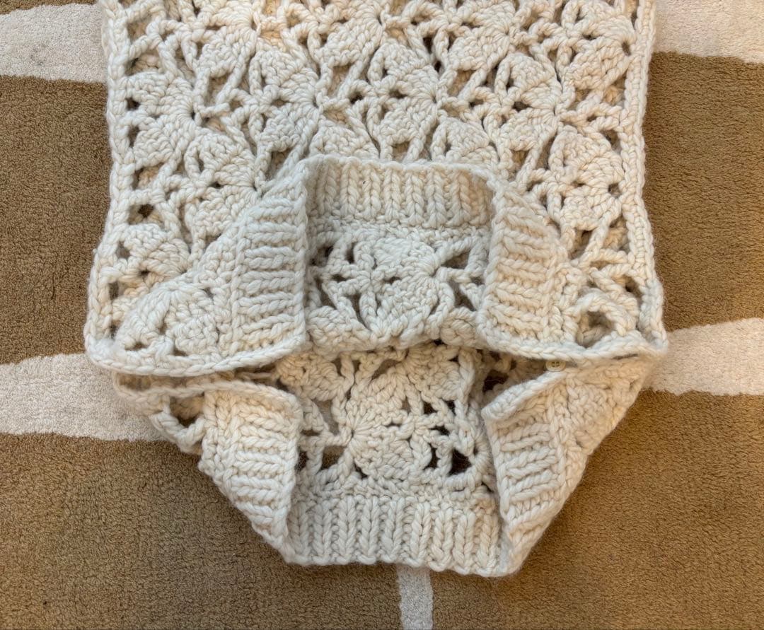 《新品タグ付》TOMORROWLAND（トゥモローランド）白ニット編みベスト