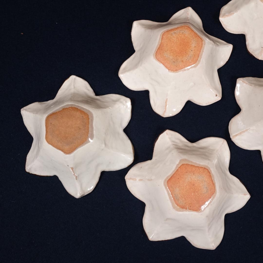 尾形乾山写しの逸品① 百合形向付6客 - メルカリ