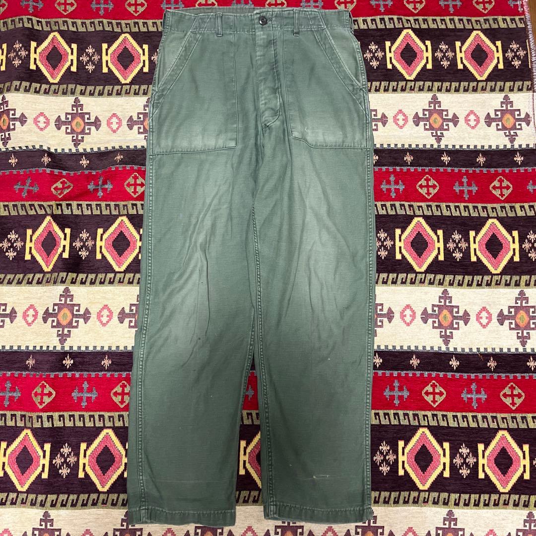 70s us army ベイカーパンツ34×33 og-107 70s US ARMY ベイカーパンツ 34×33 ミリタリーパンツ OG 107 COTTO
