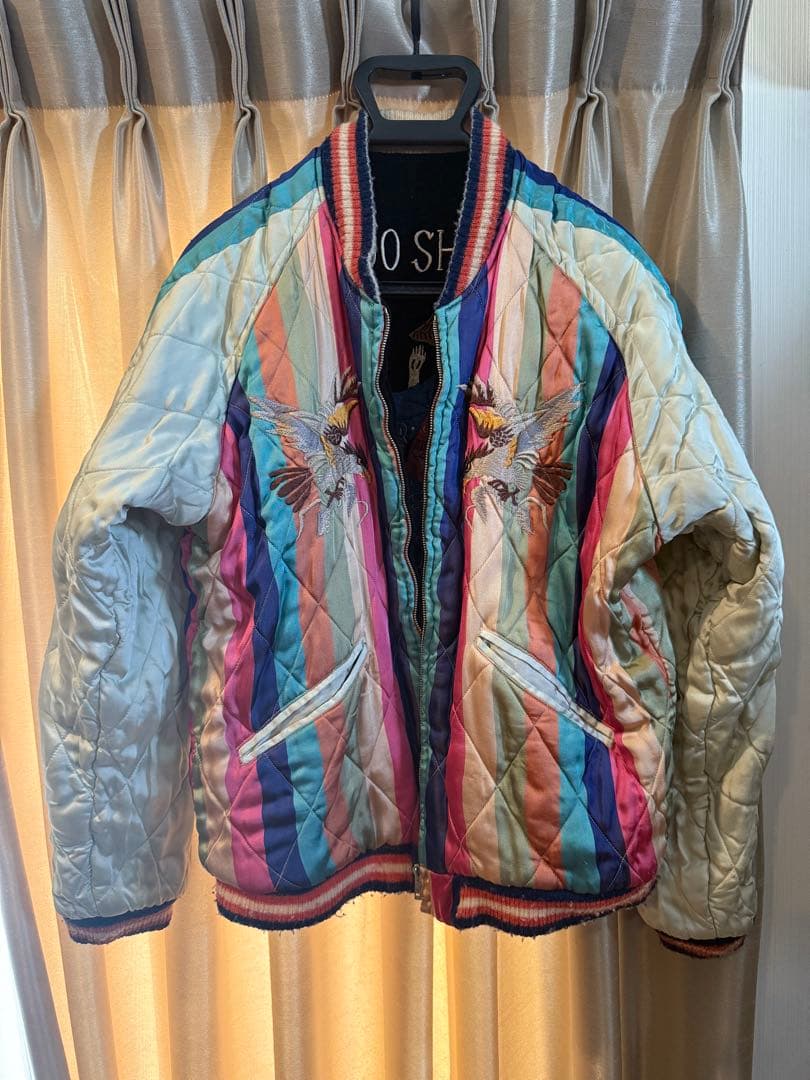 SADO SHIMA 刺繍入りスカジャン