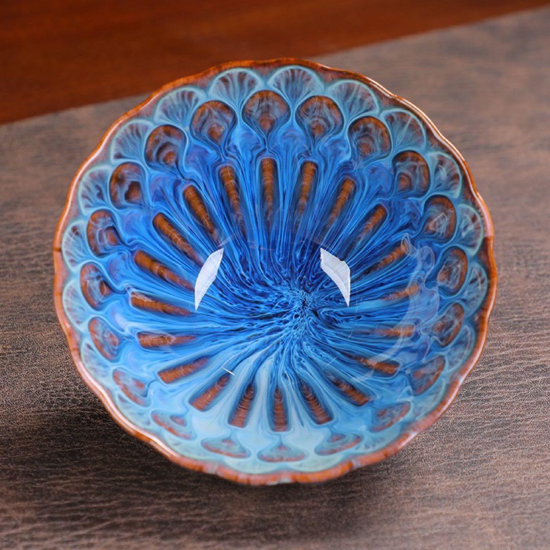 青色と白色のグラデーション皿 有田焼 Blue Gradation Plate 1枚【まるふくオリジナル】食器 器