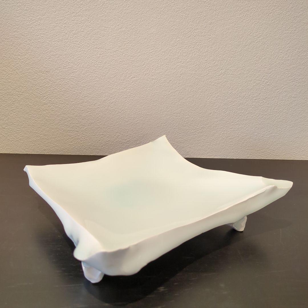 加藤委 造 青白磁 角皿 - メルカリ