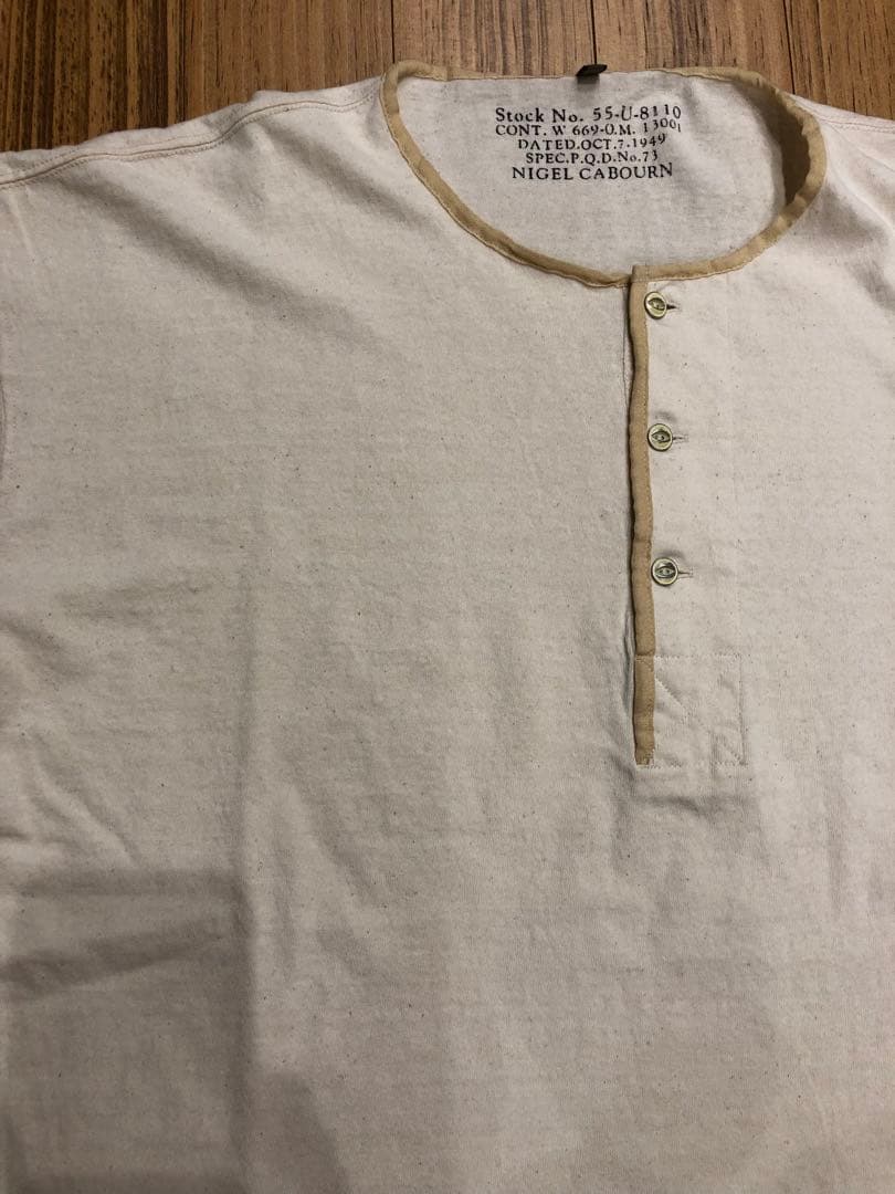 nigelcabourn 50s ヘンリーネック ナイジェルケーボン lybro - メルカリ