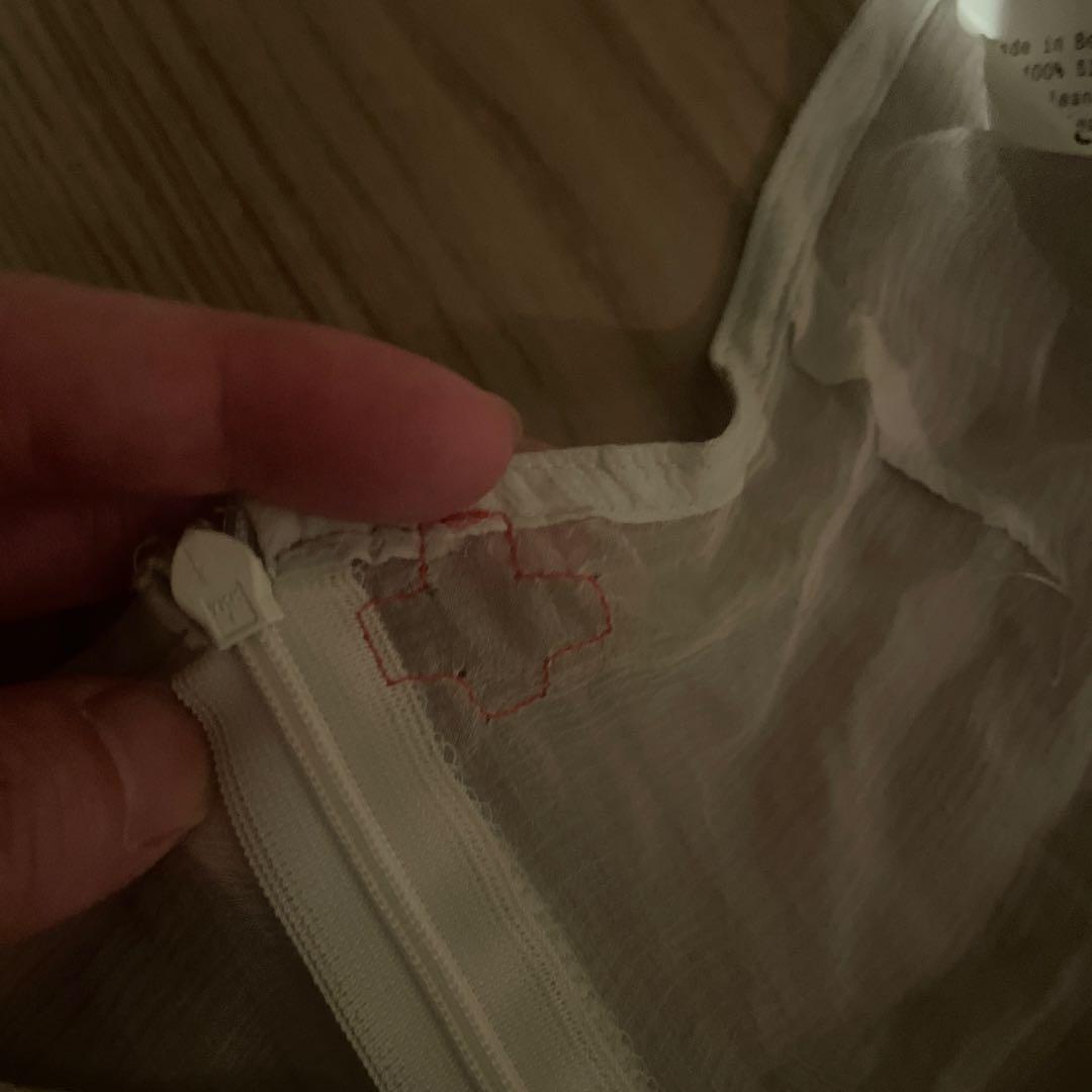 A.F.VANDEVORST シースルーホワイト ギャザーレギンス34