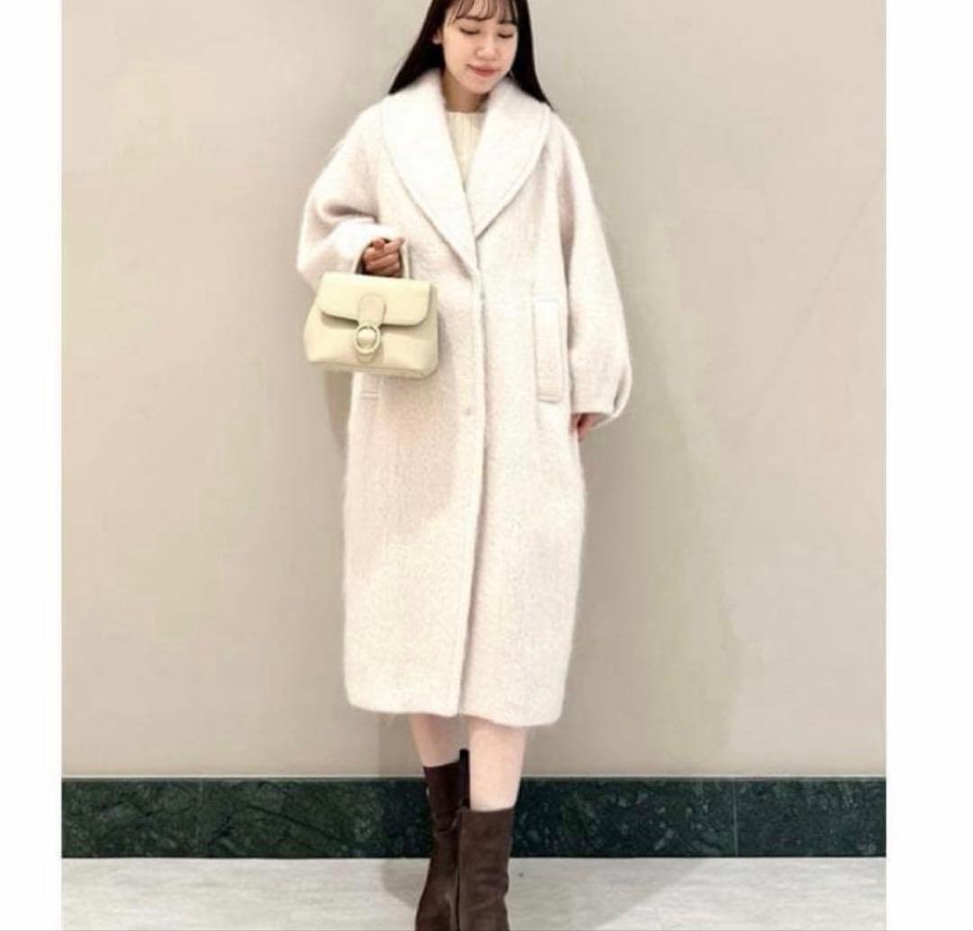 スナイデル 2024 シャギーロングコート snidel 0 - メルカリ