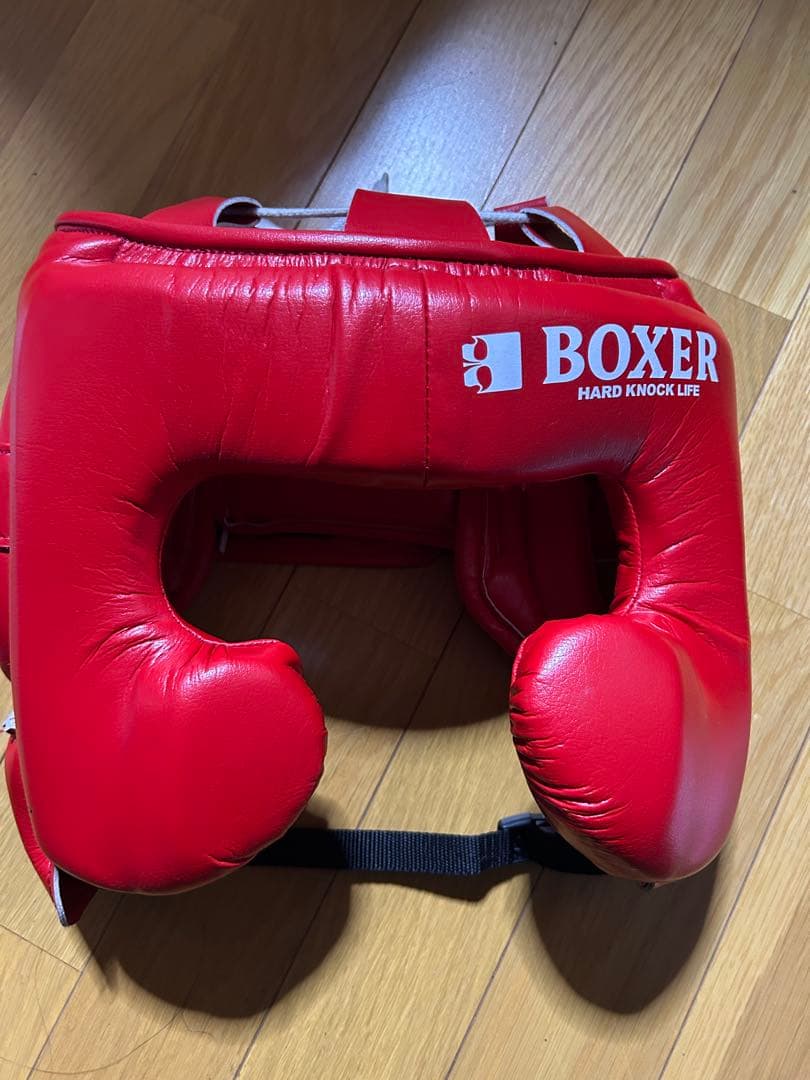（美品）BOXERヘッドギア レッド　m 在庫有り) ウイニング アマチュア試合用ヘッドギア Mサイズ レッド