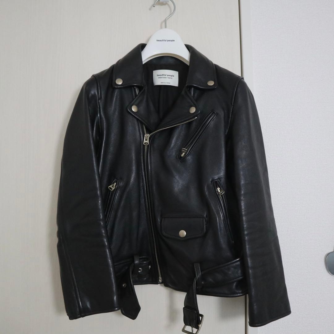 ビューティフルピープル　beautiful people ライダース　140 vintage leather THE / a riders jacket size140～160 – beautiful