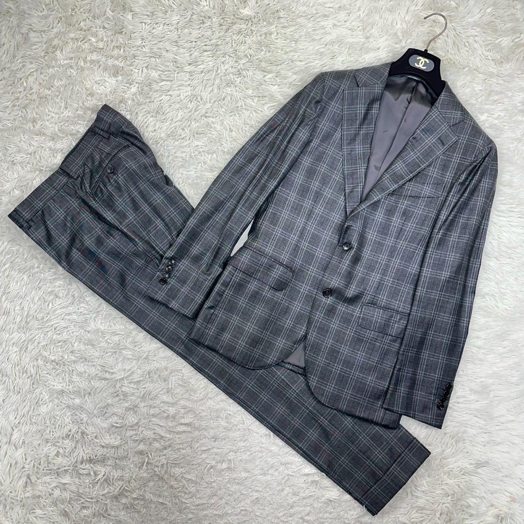 美品✨ EDIFICE ロロピアーナ ビジネススーツ チェック柄 46 M相当 楽天市場】ロロ・ピアーナ製 オーストラリス生地使用ROOF MAIA 秋冬物2