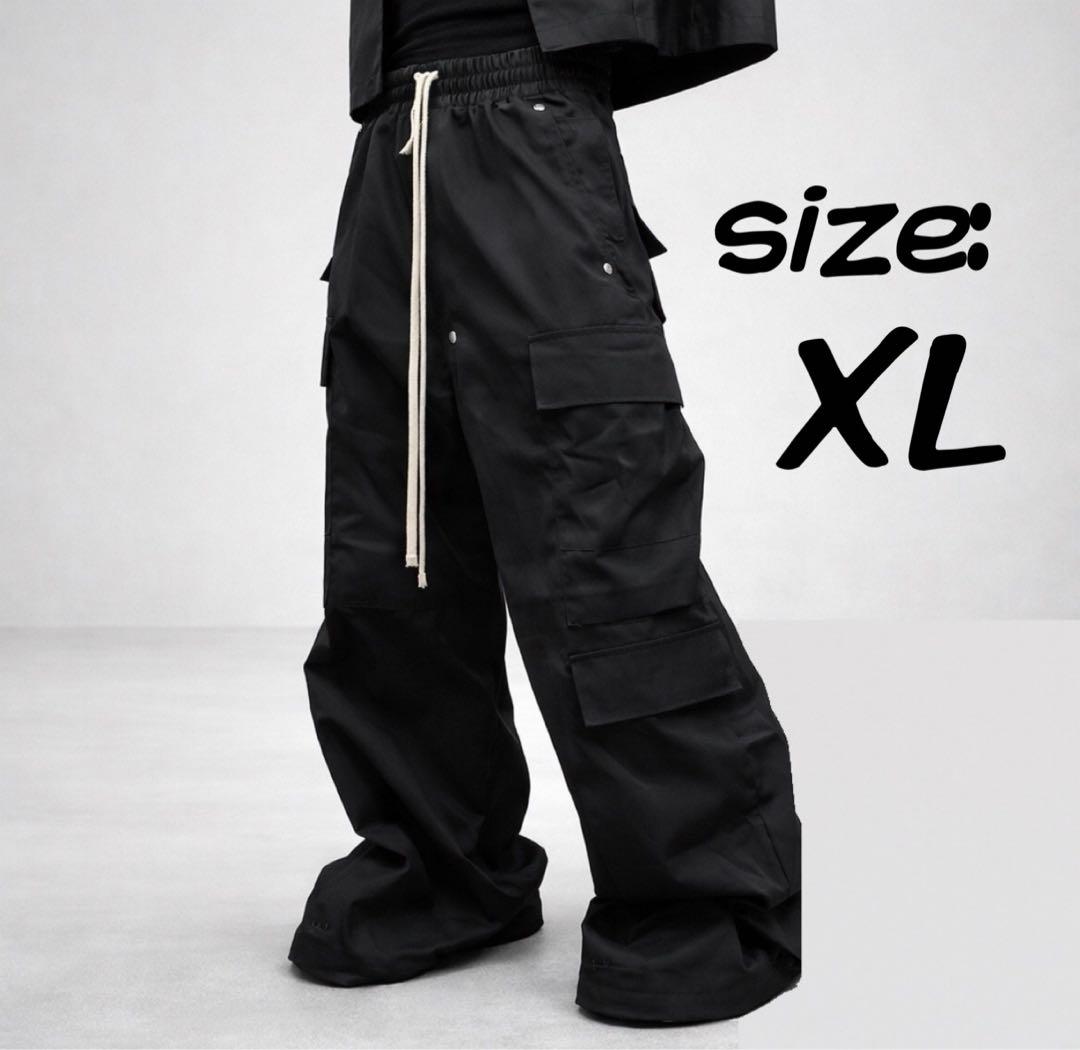 未使用 XL DOUBLE CARGO カーゴベラ Rick Owence風 黒 - メルカリ
