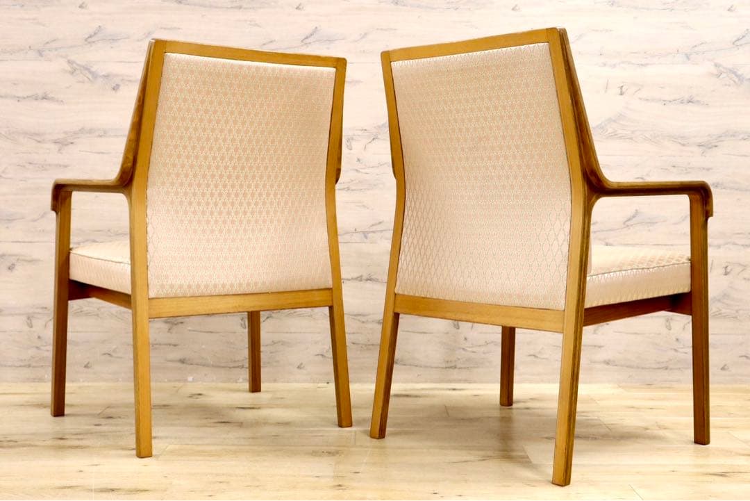 GMIK327C○天童木工 / Tendo アームチェア ダイニングチェア 2脚